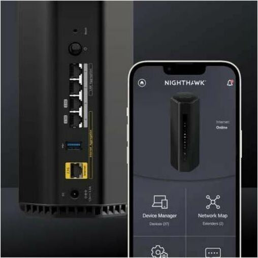 NETGEAR Nighthawk BE9300 WiFi 7 Router Secure for Large Homes & Offices