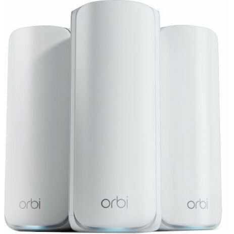 NETGEAR ORBI7 TB WIFI7 3PK Mesh Router Bundle for Homes & Offices