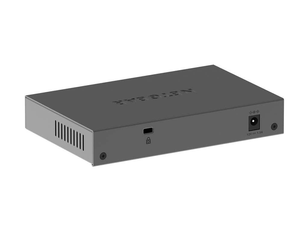NETGEAR Plus GS108E - Switch - L3 - managed - 8 x 10/100/1000 - desktop, wall-mountable GS108E-400NAS