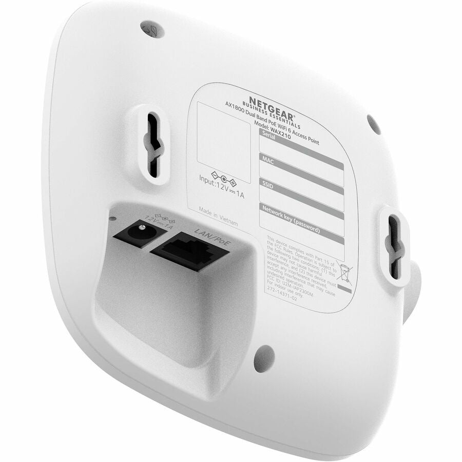NETGEAR WAX210 AX1800 WiFi 6 Dual-Band Access Point for Business