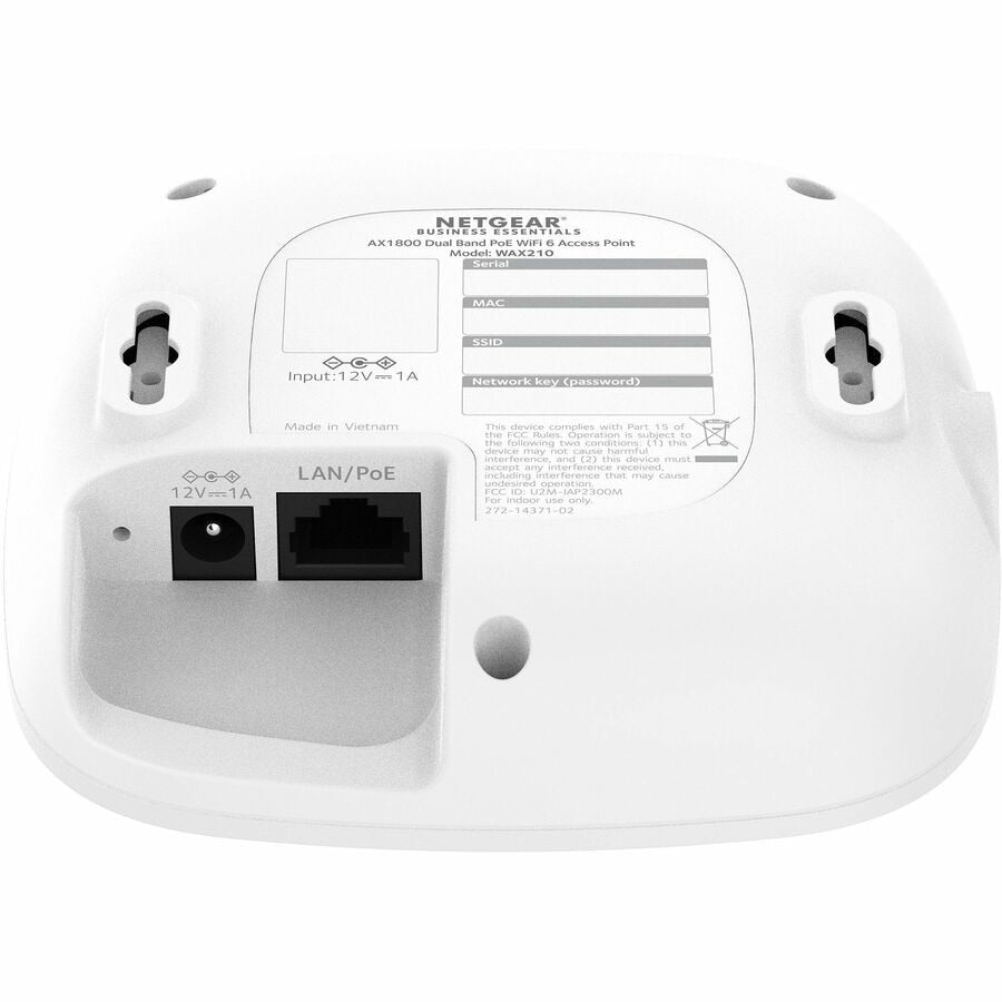 NETGEAR WAX210 AX1800 WiFi 6 Dual-Band Access Point for Business