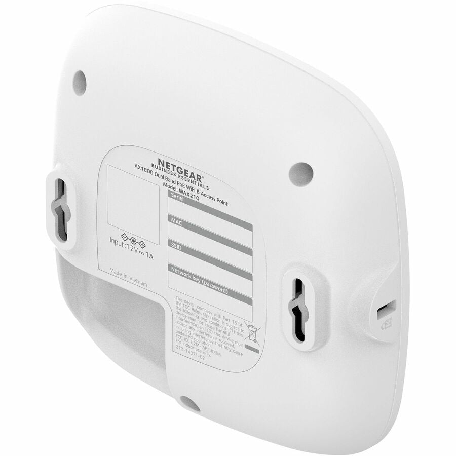 NETGEAR WAX210 AX1800 WiFi 6 Dual-Band Access Point for Business