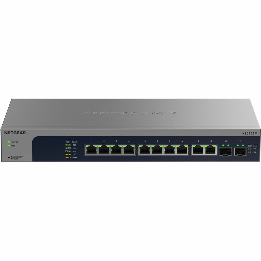 NETGEAR XS512EM-200NAS 12-Port 10G Easy Smart Switch for Networks