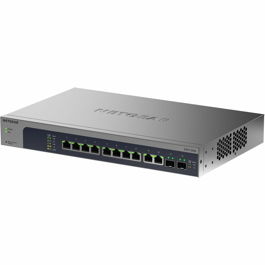 NETGEAR XS512EM-200NAS 12-Port 10G Easy Smart Switch for Networks