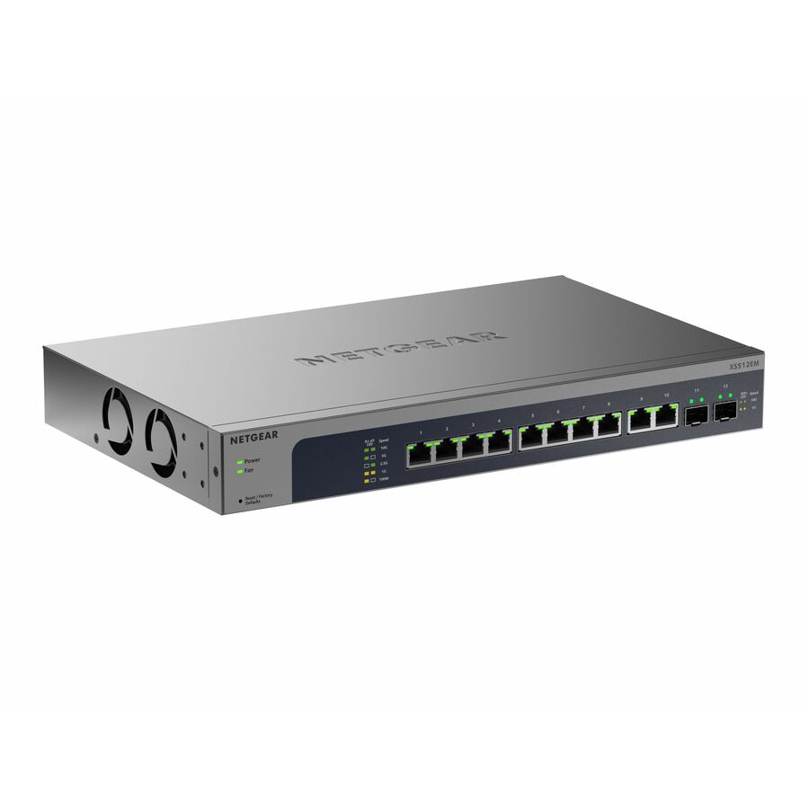 NETGEAR XS512EM-200NAS 12-Port 10G Easy Smart Switch for Networks