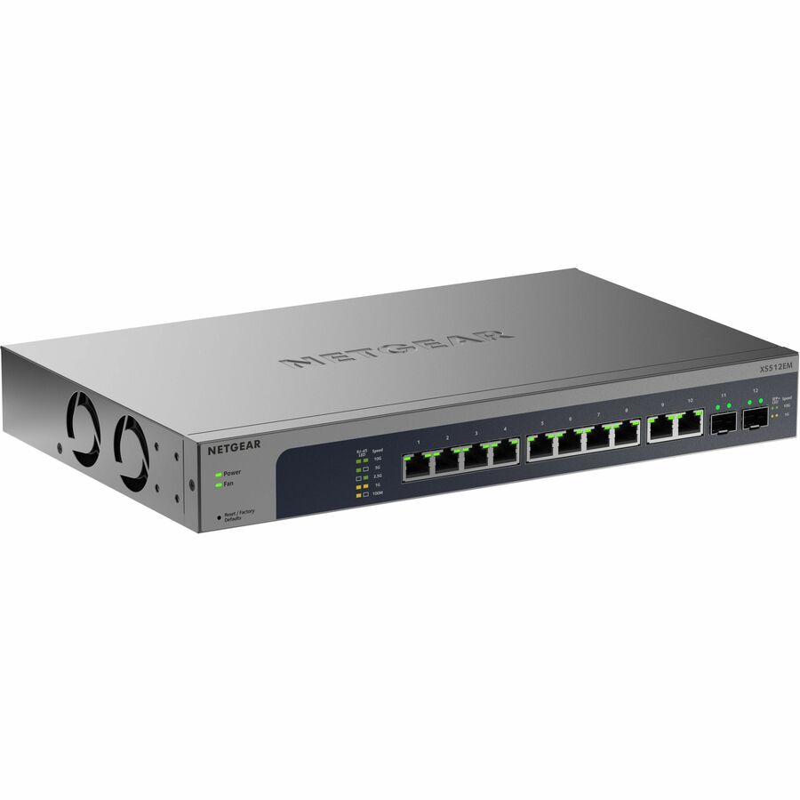 NETGEAR XS512EM-200NAS 12-Port 10G Easy Smart Switch for Networks