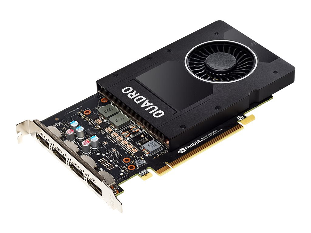 NVIDIA Quadro P2000 - Graphics card - Quadro P2000 - 5 GB GDDR5 - PCIe 3.0 x16 - 4 x DisplayPort - retail VCQP2000-PB