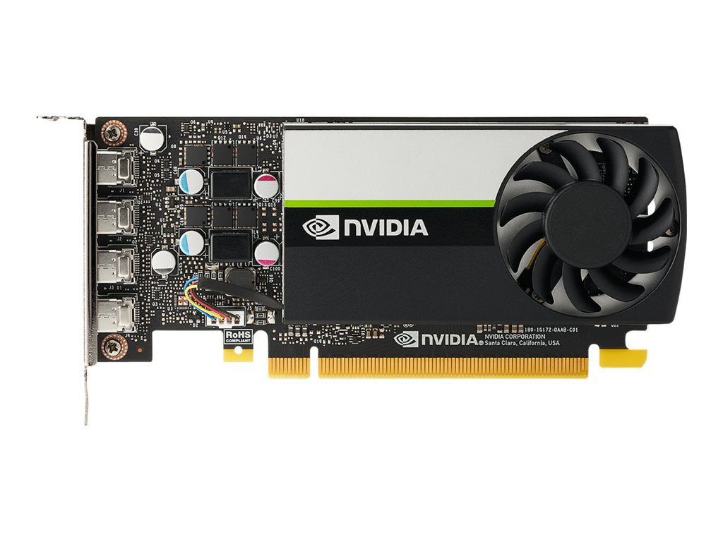 NVIDIA Quadro T1000 - Graphics card - Quadro T1000 - 4 GB GDDR6 - PCIe 3.0 x16 - 4 x Mini DisplayPort - for Workstation