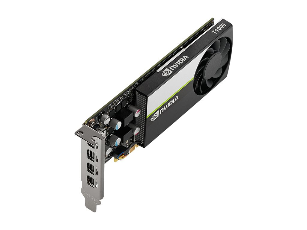 NVIDIA T1000 - Graphics card - T1000 - 8 GB GDDR6 - PCIe 3.0 x16 low profile - 4 x Mini DisplayPort VCNT10008GB-B