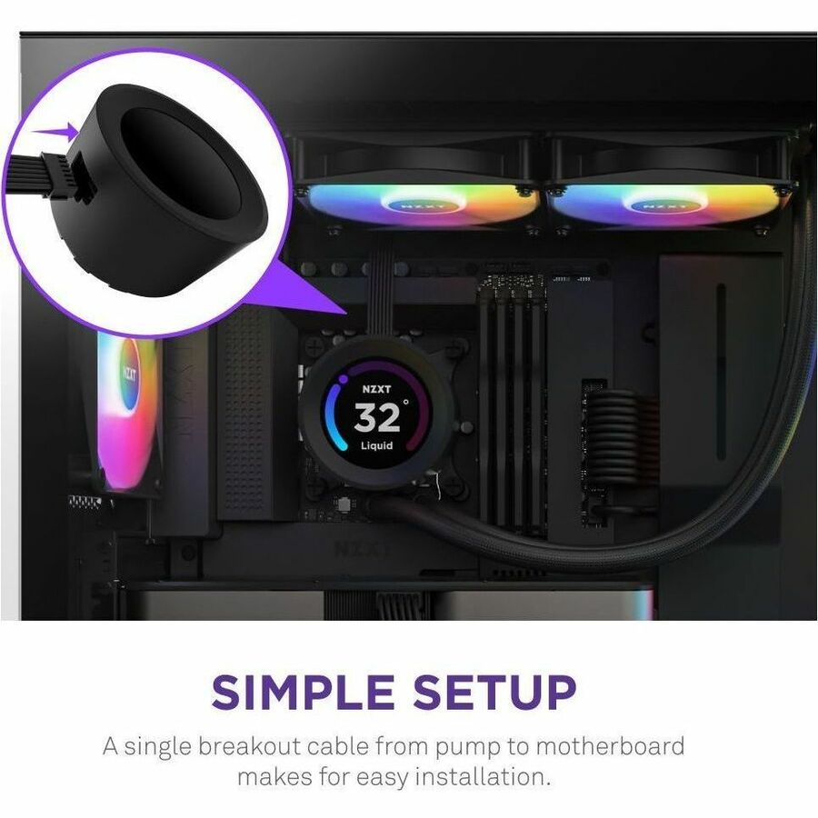 NZXT Cooling Fan/Radiator/Water Block/Pump - 1 Pack