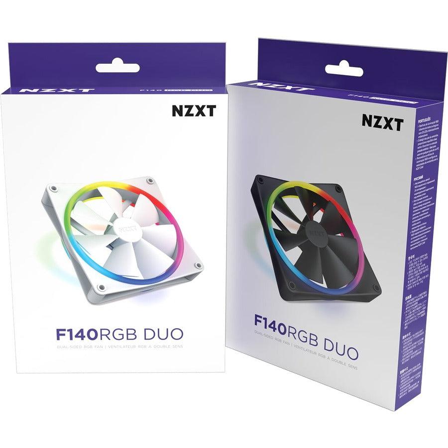 NZXT F140 RGB DUO RF-D14SF-B1 Cooling Fan - 1 Pack