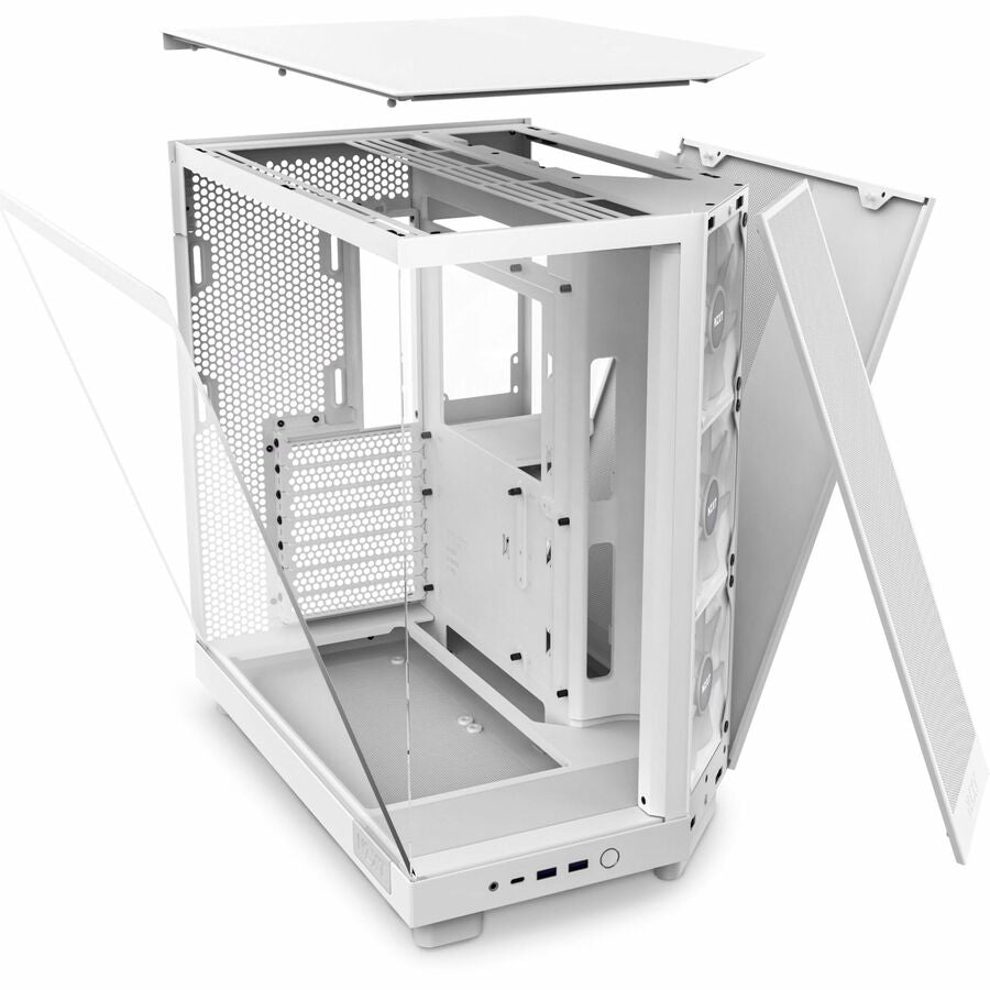 NZXT H6 Flow RGB Compact Dual-Chamber Mid-Tower Airflow Case with RGB Fans