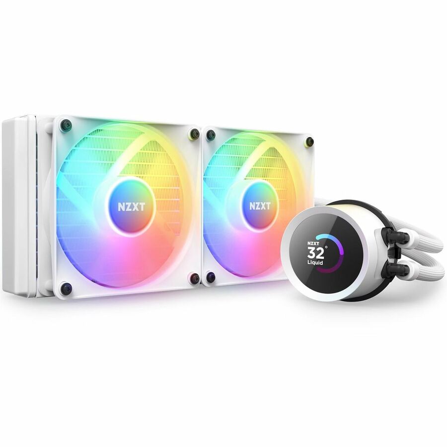 NZXT Kraken 240 RGB 240mm AIO Liquid Cooler with LCD Display and RGB Fans - 1 Pack