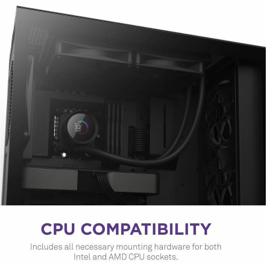 NZXT Kraken 280 280mm AIO Liquid Cooler with LCD Display - 1 Pack