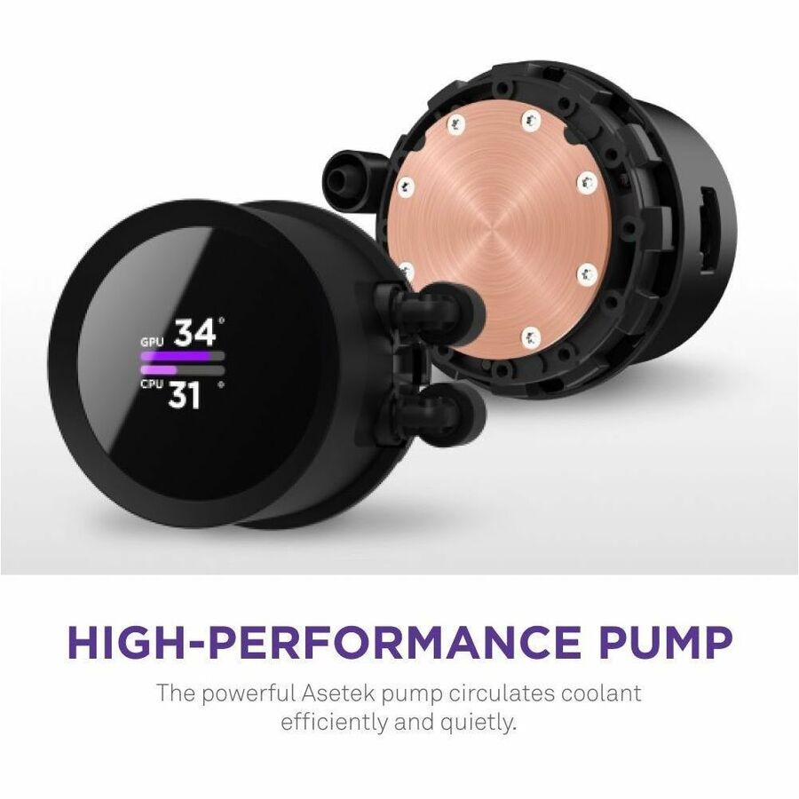 NZXT Kraken 280 280mm AIO Liquid Cooler with LCD Display - 1 Pack