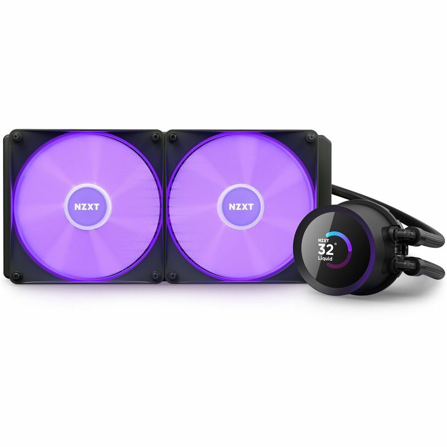 NZXT Kraken 280 RGB 280mm AIO Liquid Cooler with LCD Display and RGB Fans - 1 Pack