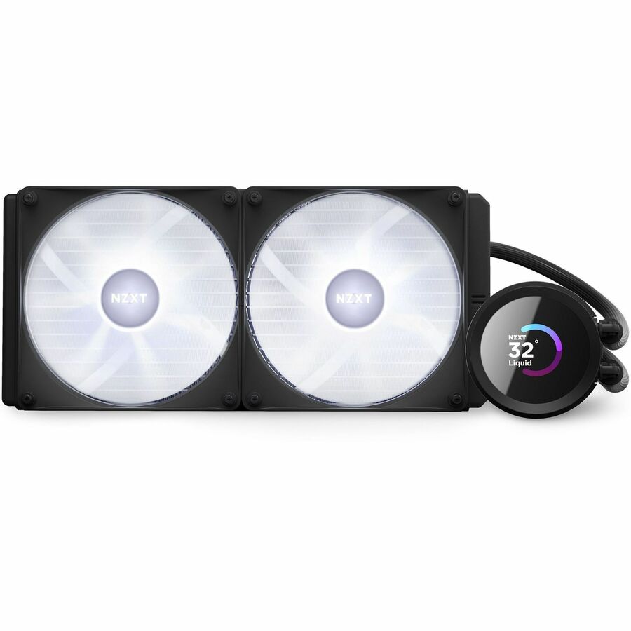 NZXT Kraken 280 RGB 280mm AIO Liquid Cooler with LCD Display and RGB Fans - 1 Pack