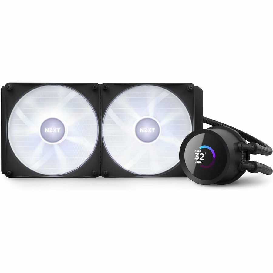 NZXT Kraken 280 RGB 280mm AIO Liquid Cooler with LCD Display and RGB Fans - 1 Pack
