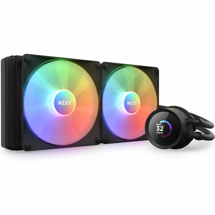 NZXT Kraken 280 RGB 280mm AIO Liquid Cooler with LCD Display and RGB Fans - 1 Pack