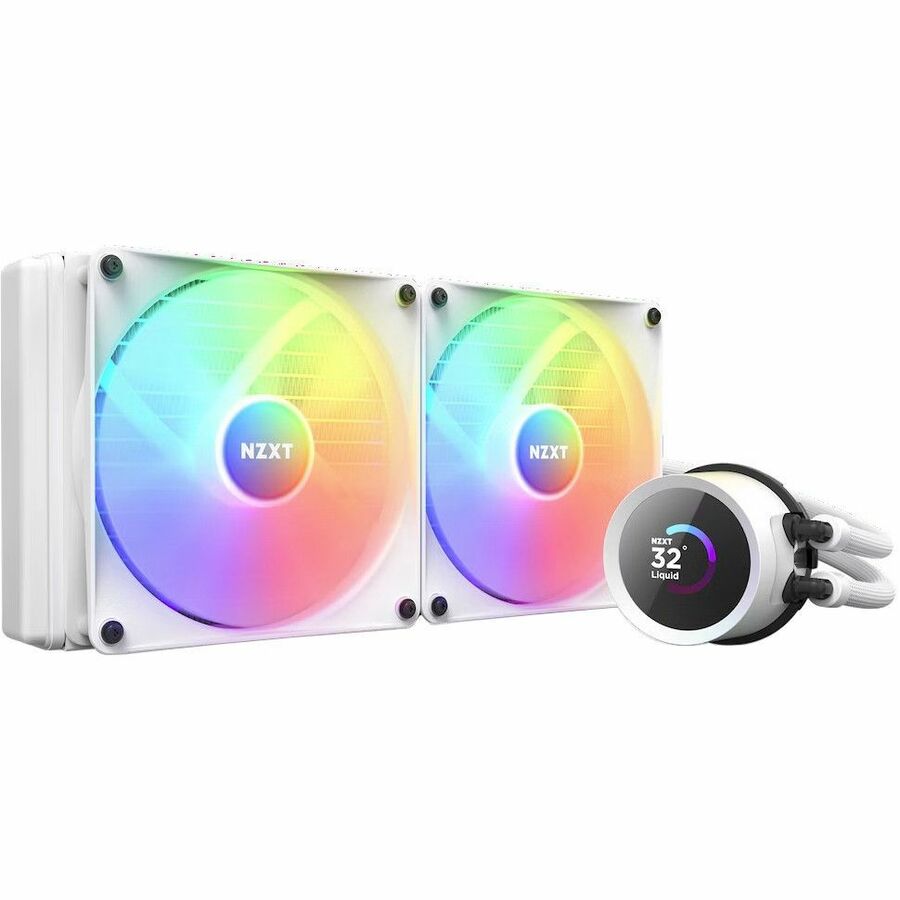 NZXT Kraken 280 RGB RL-KR280-W1 Cooling Fan/Radiator/Water Block/Pump - 1 Pack