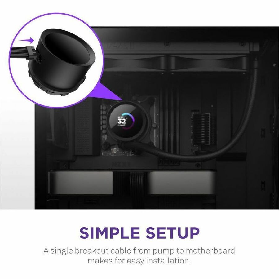 NZXT Kraken 360 360mm AIO Liquid Cooler with LCD Display - 1 Pack