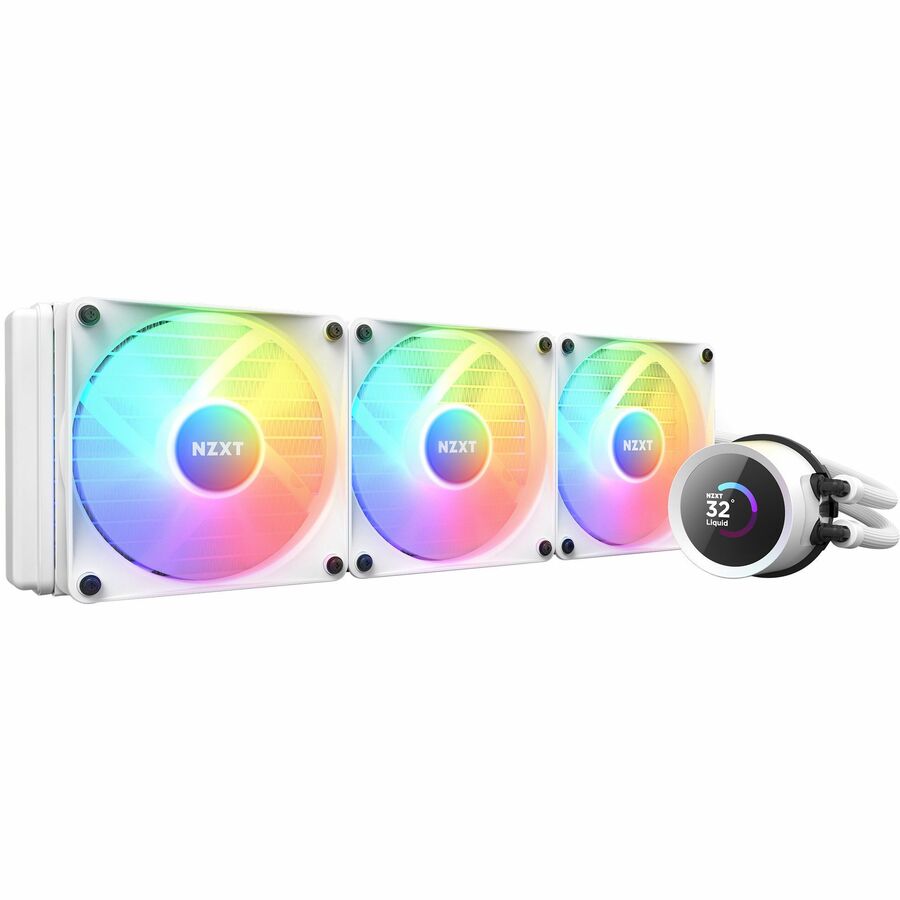 NZXT Kraken 360 RGB RL-KR360-W1 Cooling Fan/Radiator/Water Block/Pump - 1 Pack