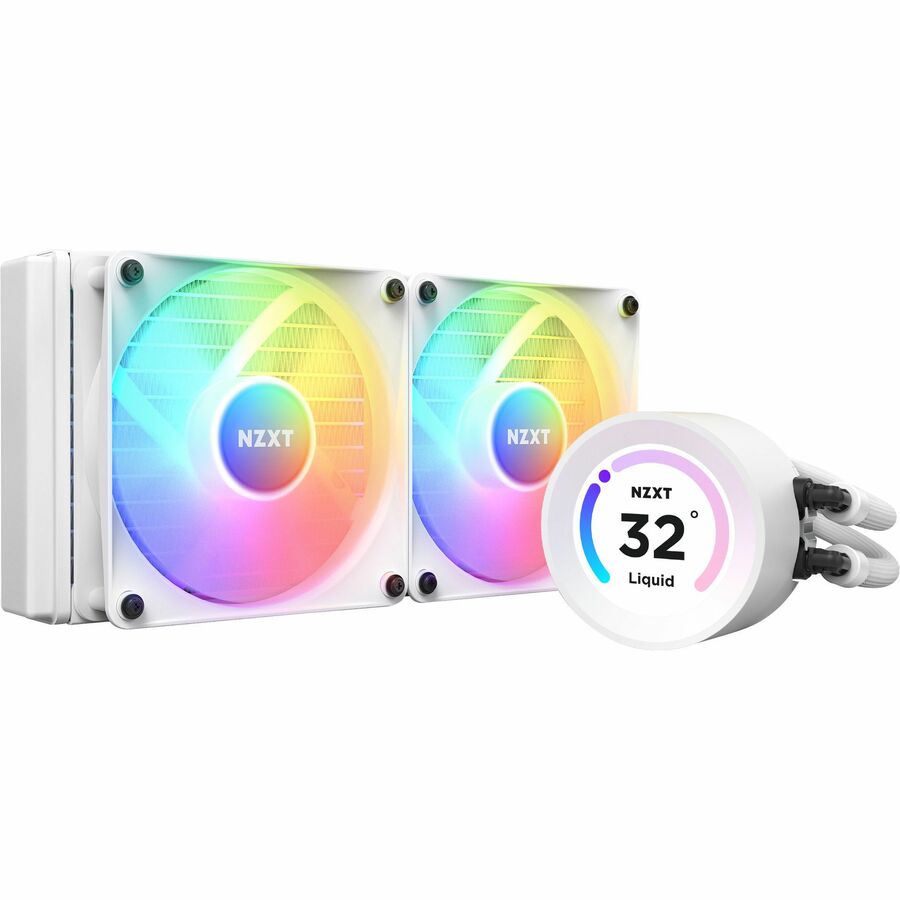 NZXT Kraken Elite 240 RGB RL-KR24E-W1 Cooling Fan/Radiator/Water Block/Pump - 1 Pack