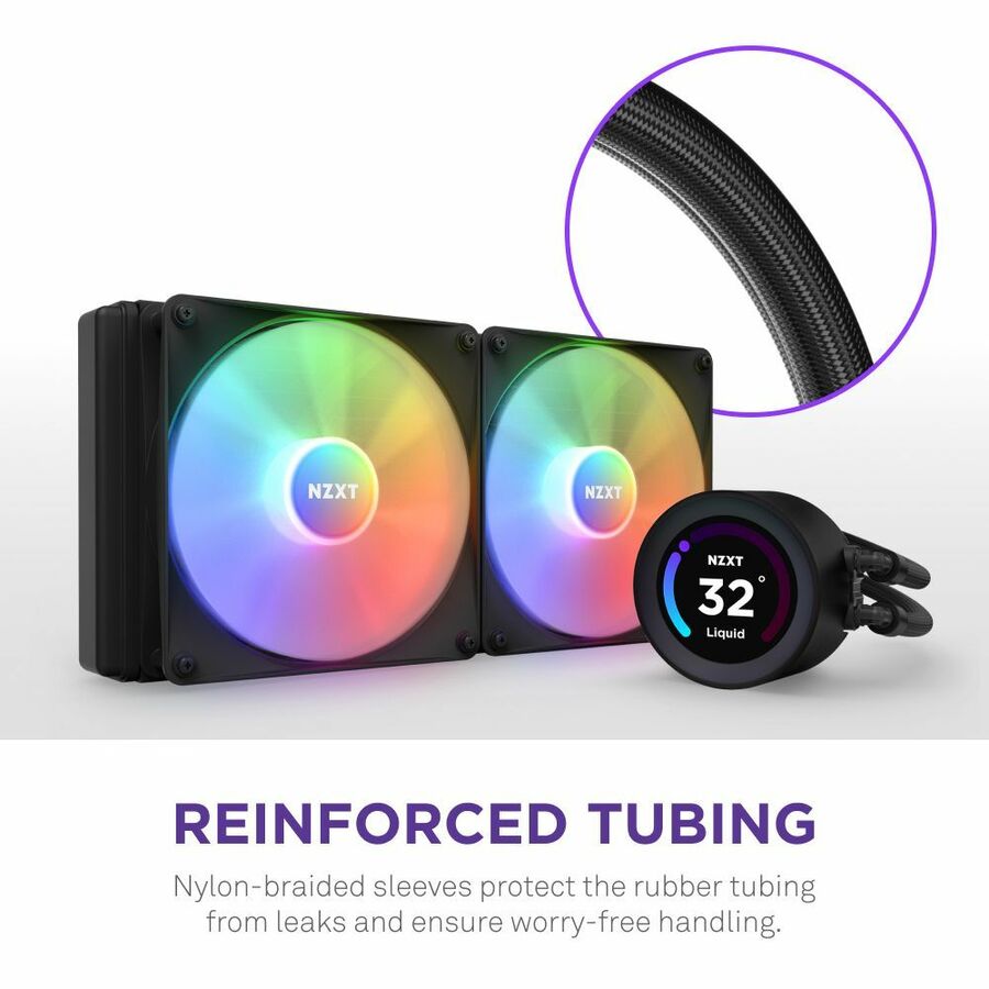 NZXT Kraken Elite 280 RGB RL-KR28E-B1 Cooling Fan/Radiator/Water Block/Pump - 1 Pack