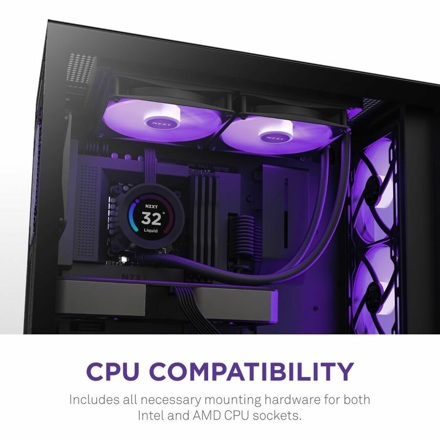 NZXT Kraken Elite 280 RGB RL-KR28E-B1 Cooling Fan/Radiator/Water Block/Pump - 1 Pack