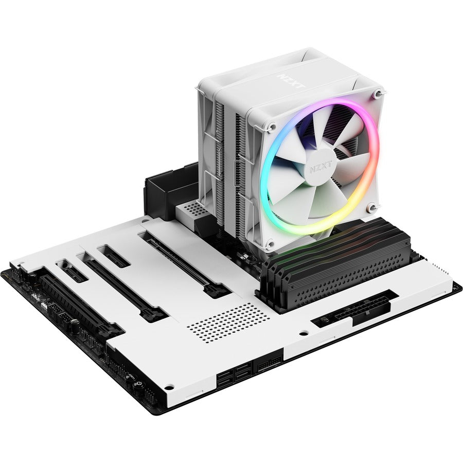 NZXT T120 RGB CPU Air Cooler with RGB - 1 Pack RC-TR120-W1
