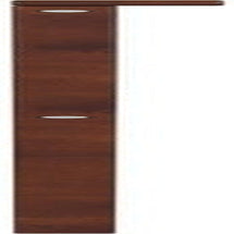 Nantucket Solid Wood Headboard With Charger Walnut Finish