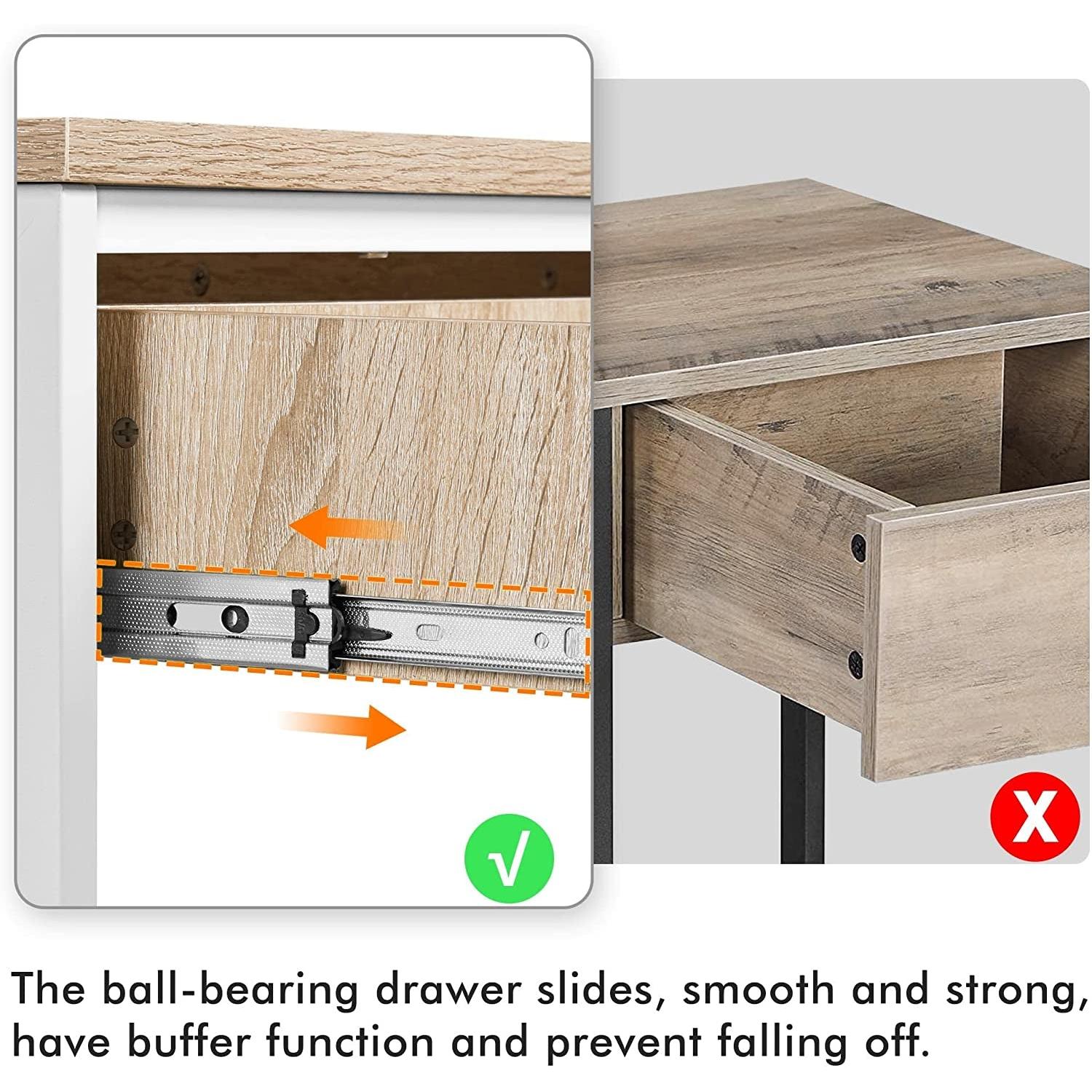 Narrow Console Table With Drawer And Shelves 39 Inch
