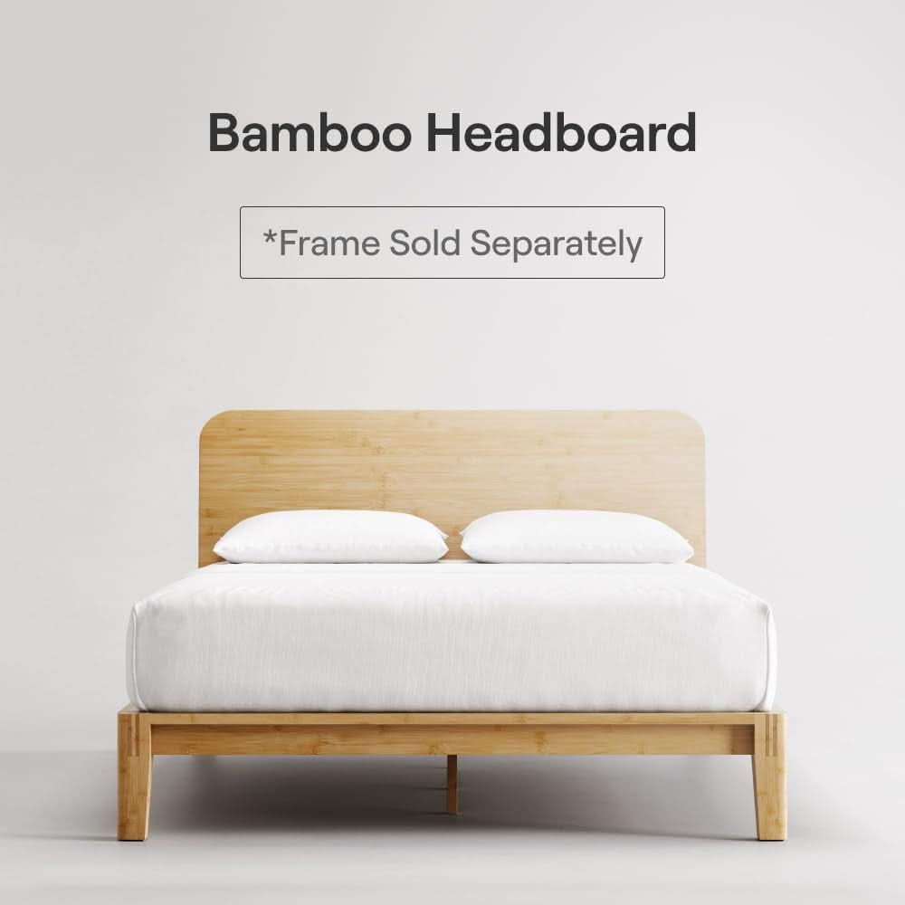 Natural Bamboo Cal King Headboard Easy Tool Free Setup