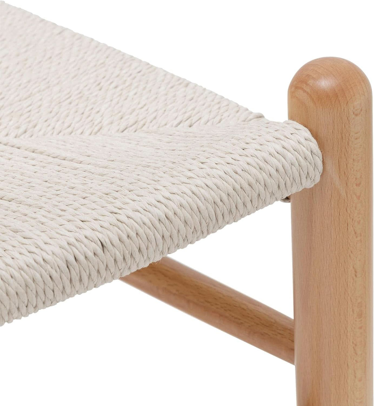 Natural Hemp Mid Century Woven Armchair Indoor Outdoor