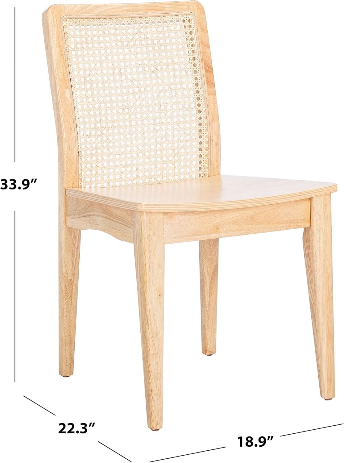 Natural Rattan Dining Chair Set Of 2 For Home Dining Room