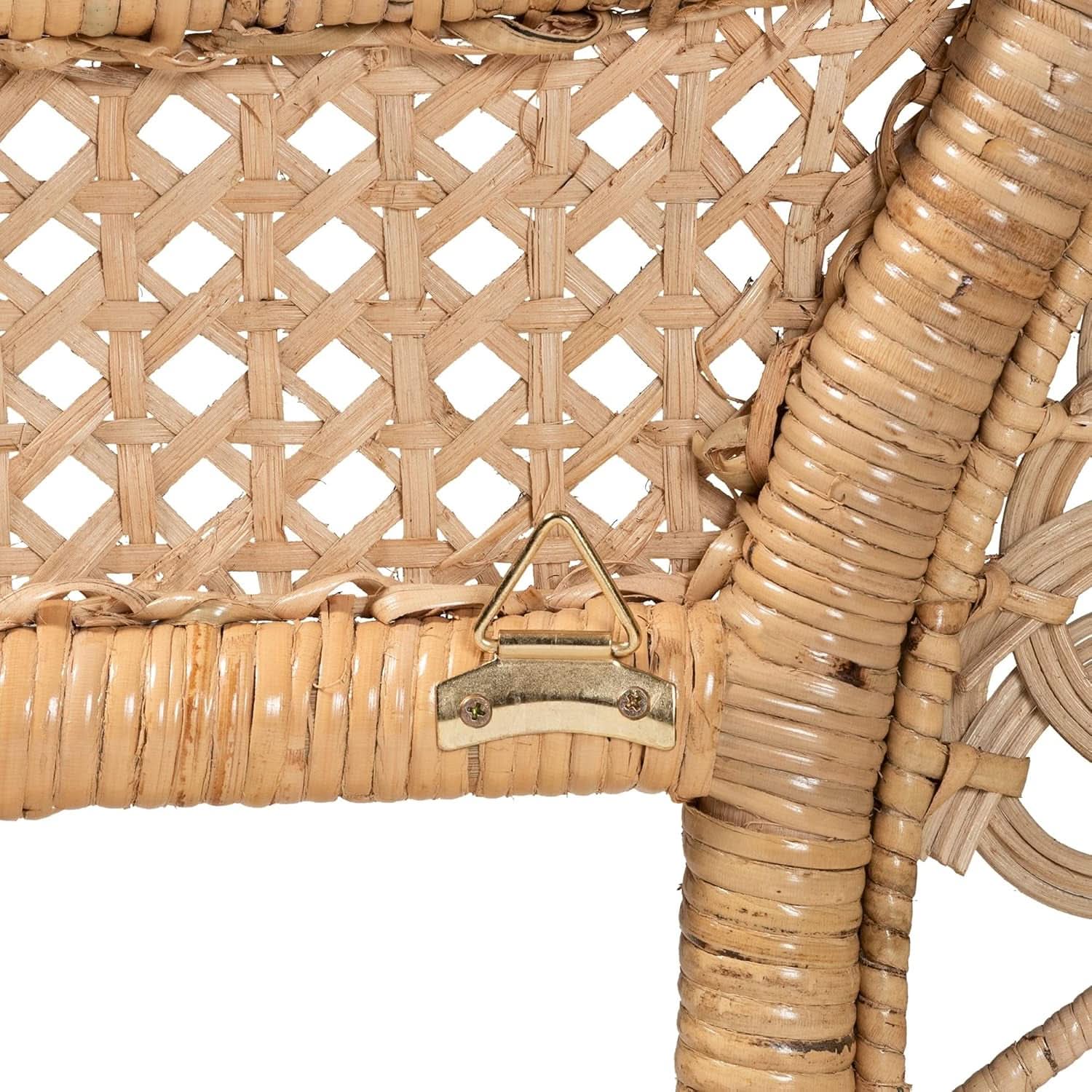 Natural Rattan Queen Headboard Standalone Fully Assembled
