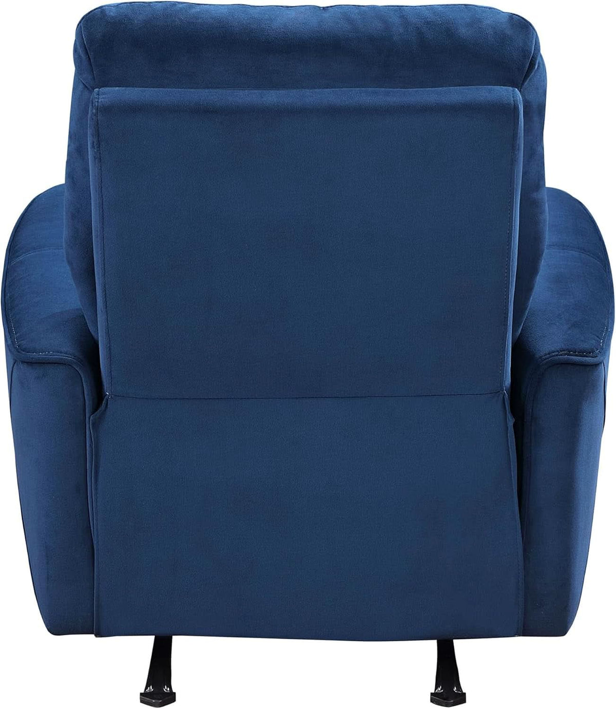 Navy Velvet Power Recliner Chair for Living Room Theater