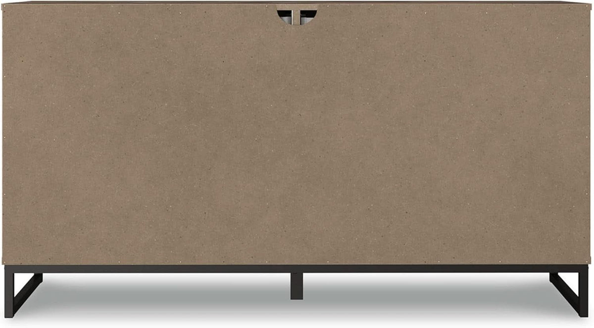 Neilsville 6 Drawer Dresser Dark Brown Engineered Wood