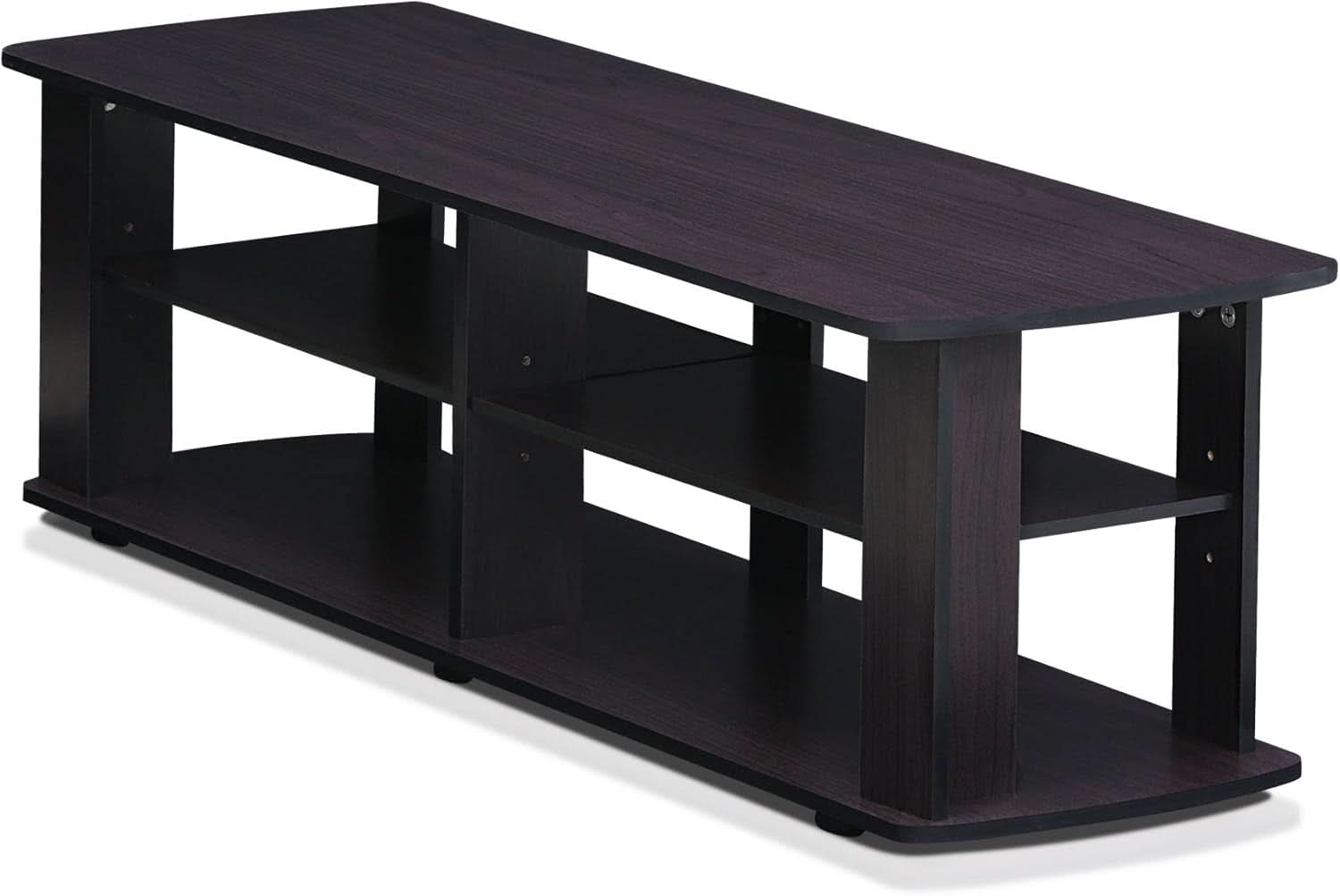 Nelly Dark Walnut Entertainment Center TV Stand 43.3W x 13.4H