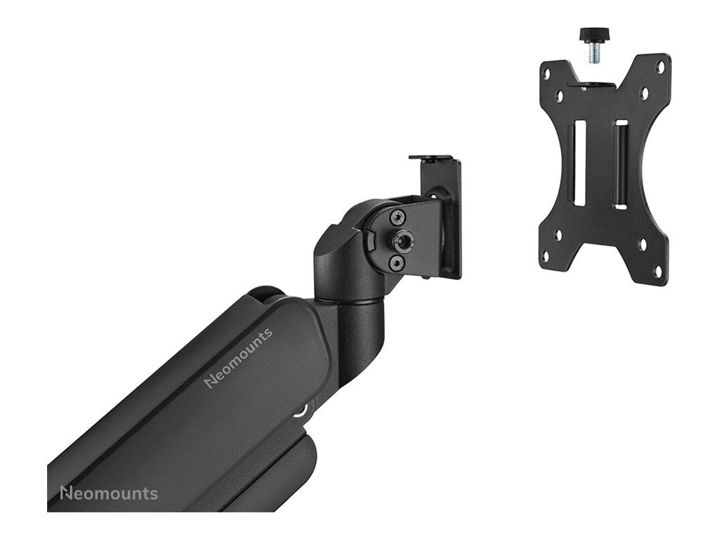 Neomounts DS70PLUS-450BL1 - Mounting kit (desk mounting arm) - full-motion - for curved LCD display - steel - black -
