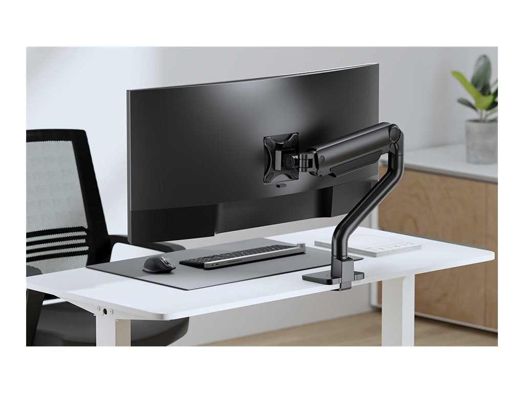 Neomounts DS70S-950BL1 - Mounting kit (desk mounting arm) - full-motion - for monitor - aluminum - black - screen size: