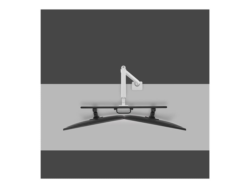 Neomounts DS75S-950WH2 - Mounting kit (desk mounting arm) - full-motion - for 2 LCD displays - aluminum - white - screen
