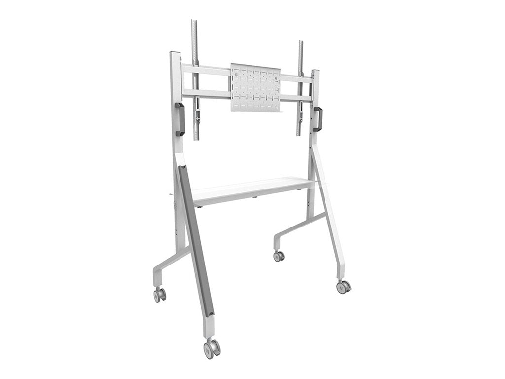 Neomounts Move Go FL50-525WH1 - Cart - for flat panel - lockable - steel - white - screen size: 55-86""