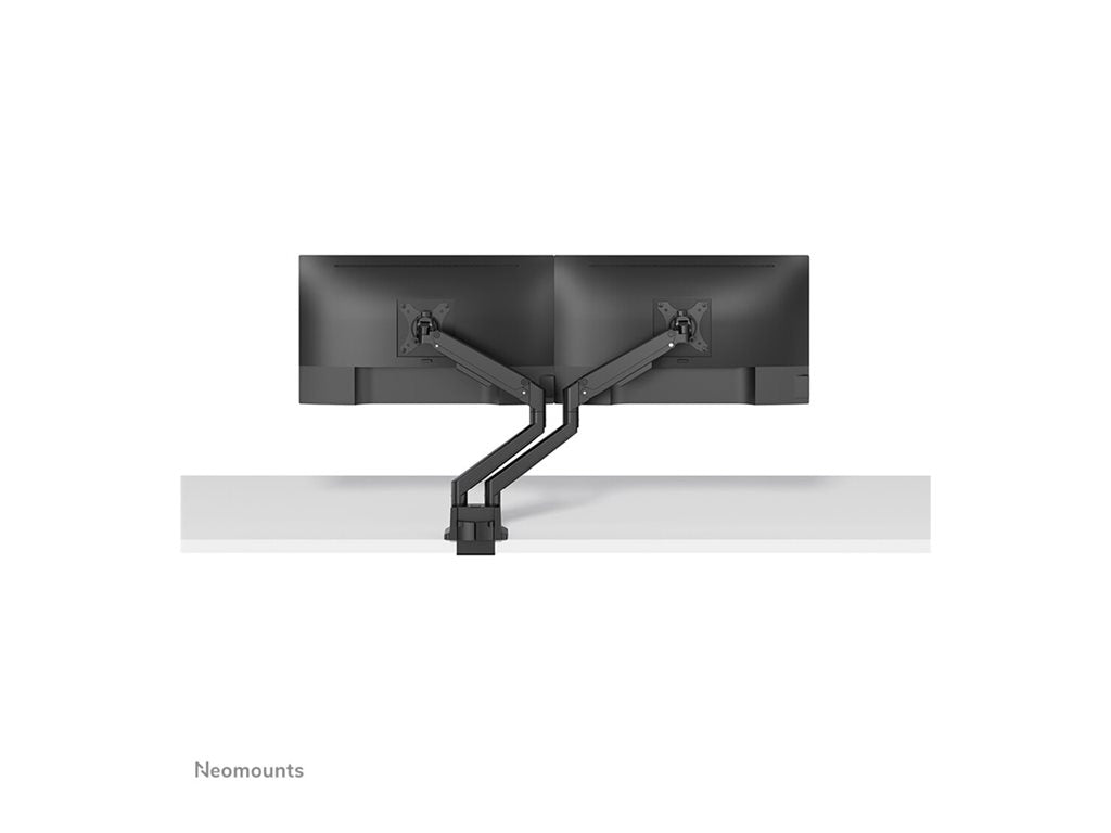 Neomounts NEXT Slim DS70-250BL2 - Mounting kit (articulating arm) - full-motion - for 2 monitors - aluminum - black -