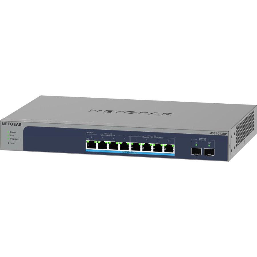 Netgear 10-Port Poe Multi-Gigabit/10G Ethernet Smart Switch (Ms510Txup)