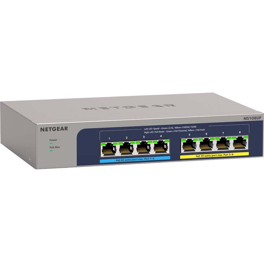 Netgear 8-Port Ultra60 Poe++ Multi-Gigabit (2.5G) Ethernet Plus Switch