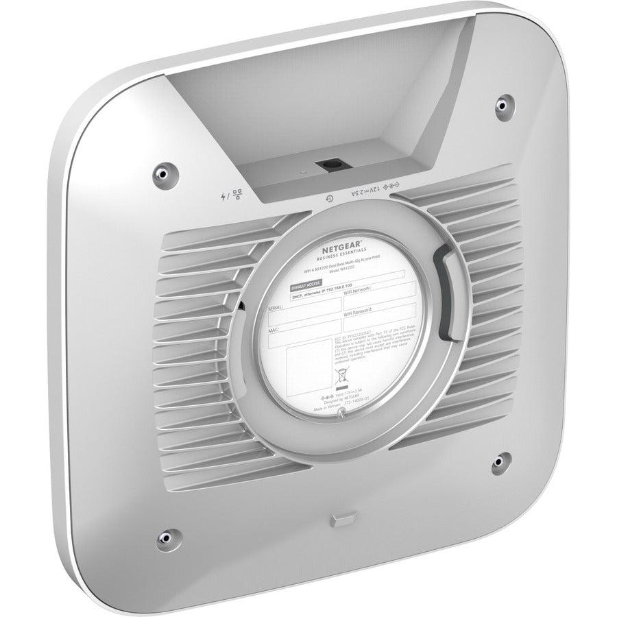 Netgear Dual Band IEEE 802.11 a/b/g/n/ac/ax 4.10 Gbit/s Wireless Access Point - Indoor