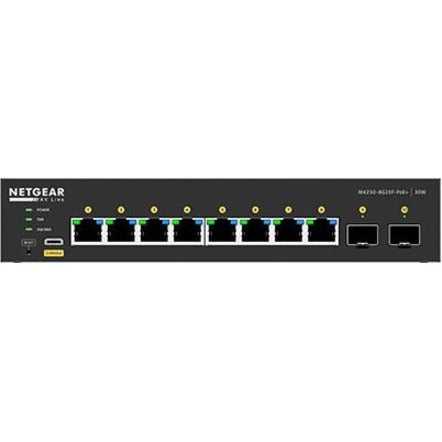 Netgear M4250 GSM4210PX - 8-Port Gigabit PoE+ AV Switch | TecISoft GSM4210PX-100NAS