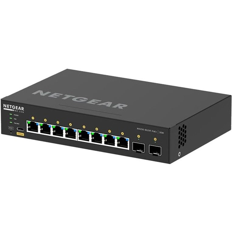 Netgear M4250 GSM4210PX - 8-Port Gigabit PoE+ AV Switch | TecISoft GSM4210PX-100NAS