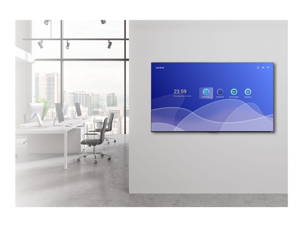Newline STV-4324-PLUS - 43 Diagonal Class STV+ Series LED-backlit LCD display - interactive digital signage - Android - 4K UHD